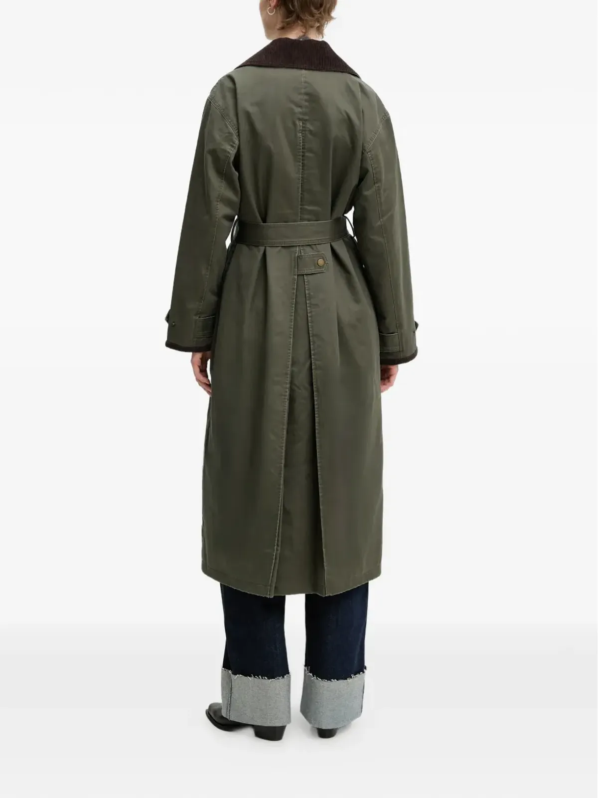 Abercrombie & Fitch コーデュロイ衿付きコート - グリーン - 画像3