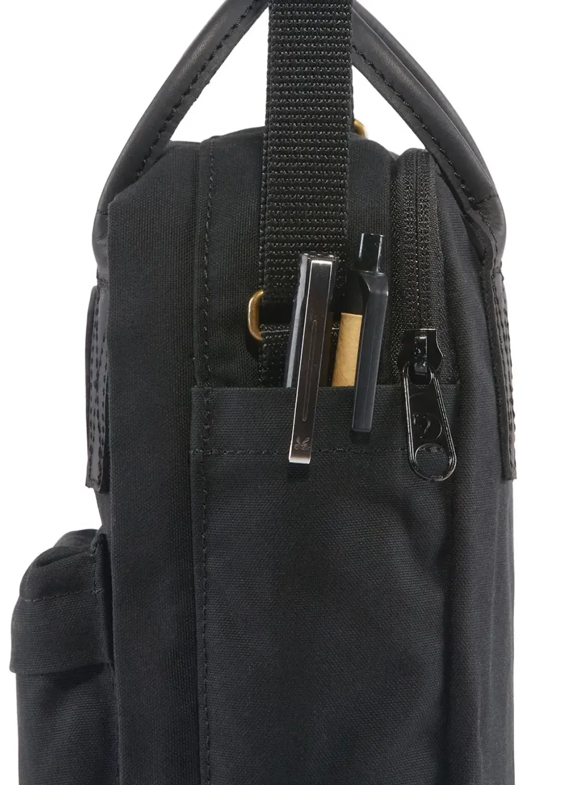 Fjällräven トップハンドル ロゴパッチ クロスボディバッグ - ブラック - 画像5