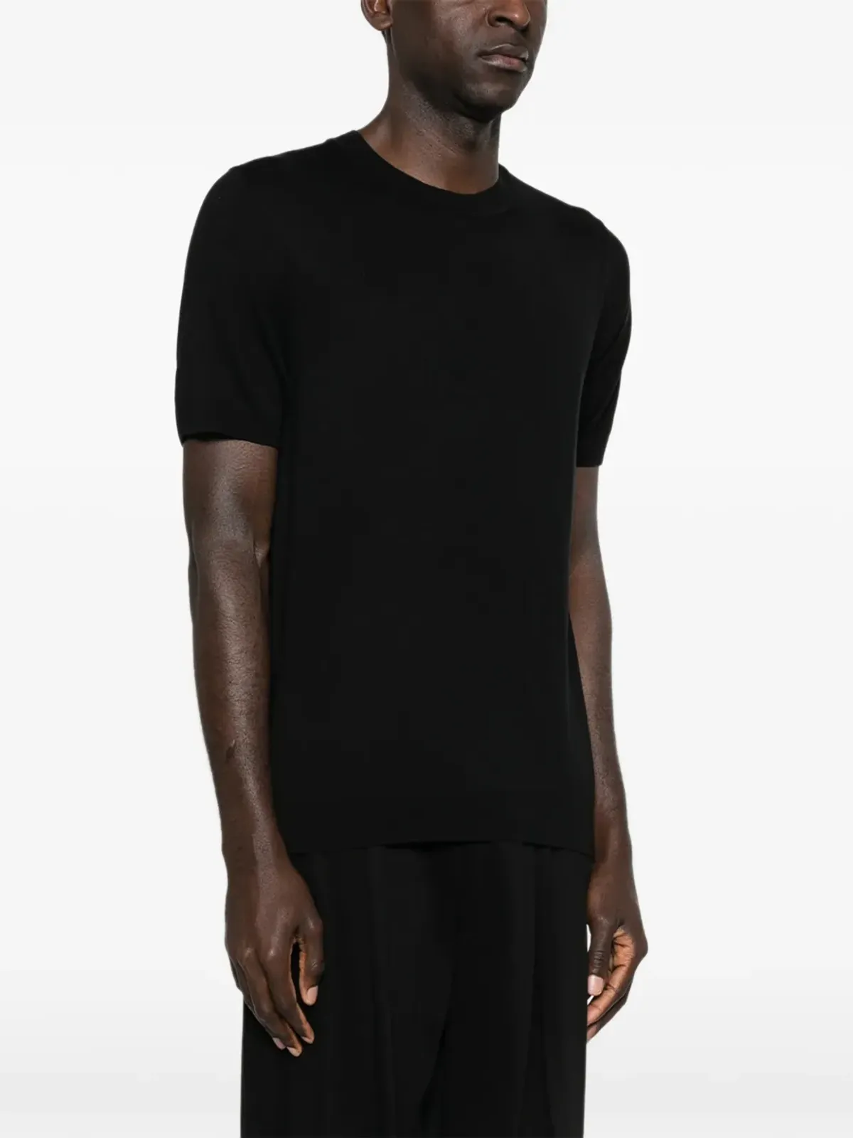 Lardini クルーネック半袖ニットウェア - 画像3