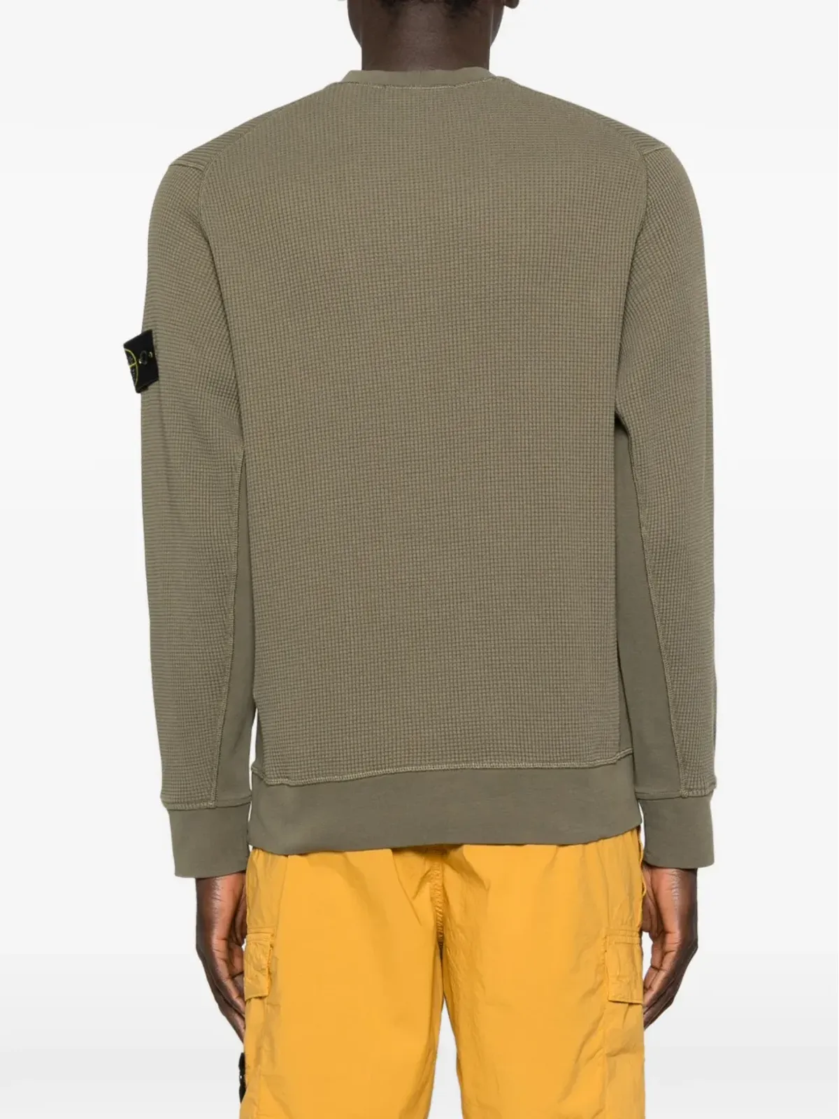 Stone Island ワッフルニットパッチ付きスウェットシャツ - 画像4