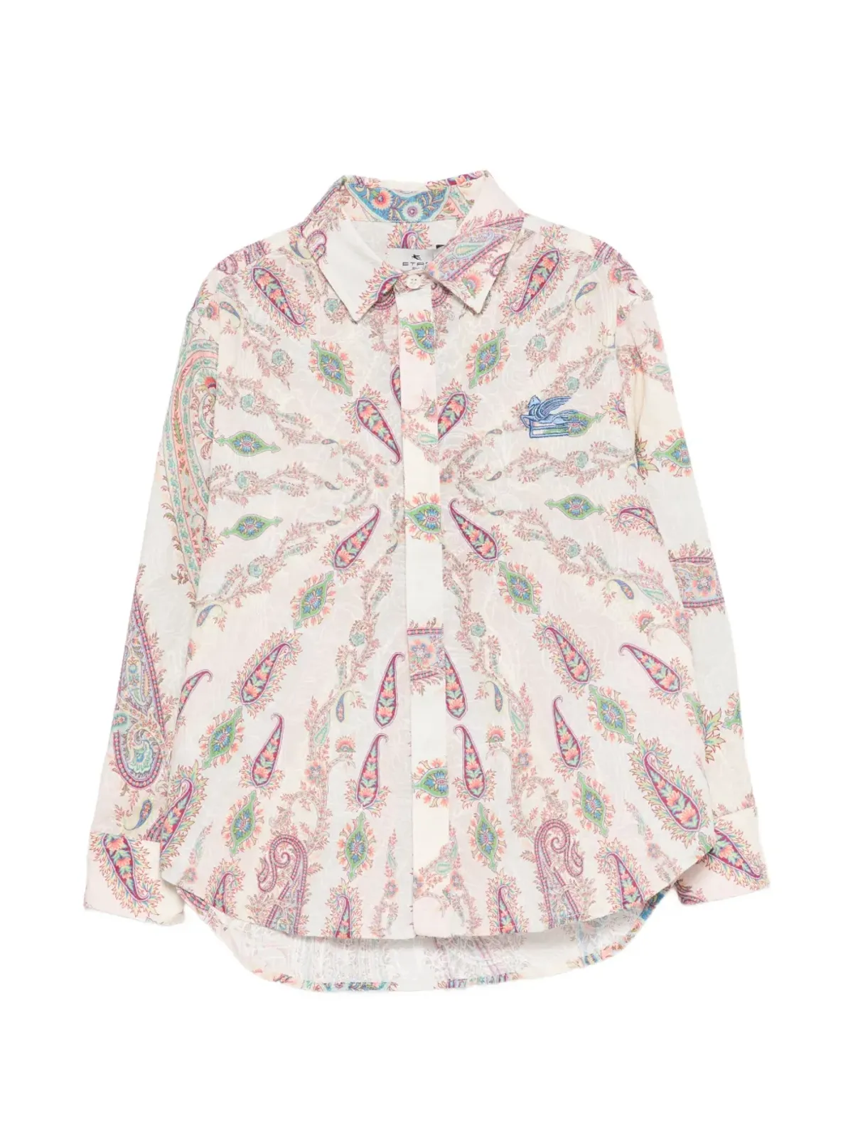 ETRO KIDS ペイズリープリント刺繍シャツ - 画像1
