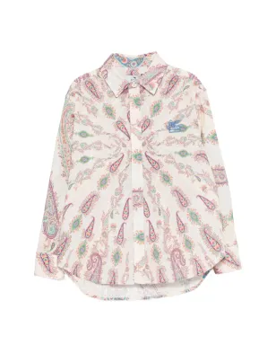 ETRO KIDS ペイズリープリント刺繍シャツ - サムネイル1