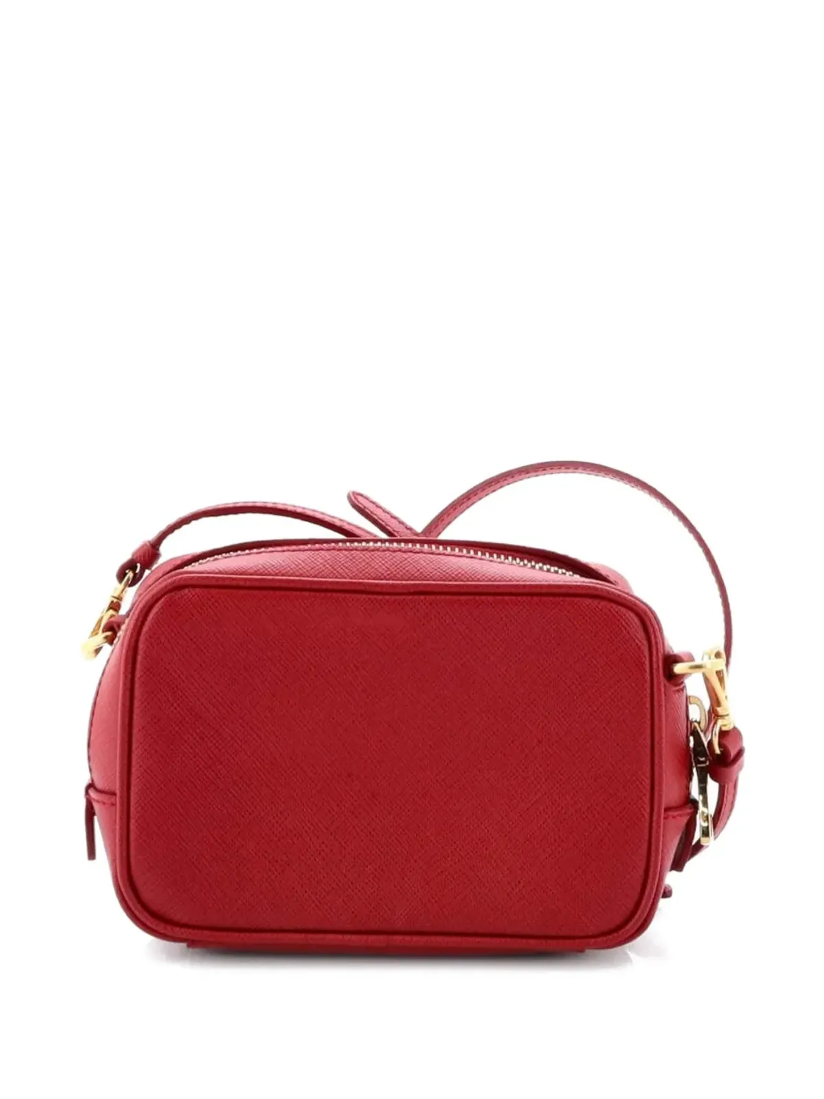 Prada Pre-Owned ジップ付き サフィアノレザー クロスボディバッグ - レッド - 画像2