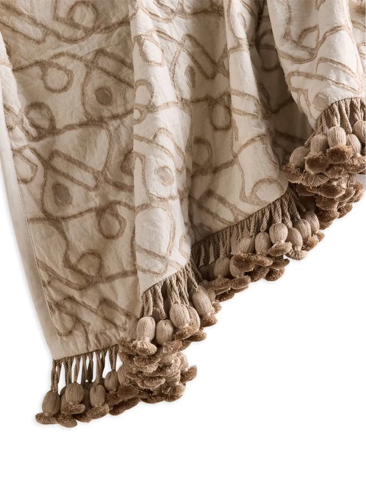 Soho Home Tilney タッセルディテール柄のベッドスプレッド - 画像2