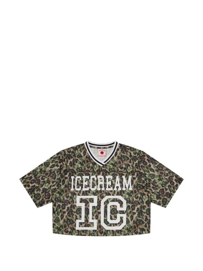 ICECREAM ICECREAM カモフラージュ Vネック Tシャツの商品画像