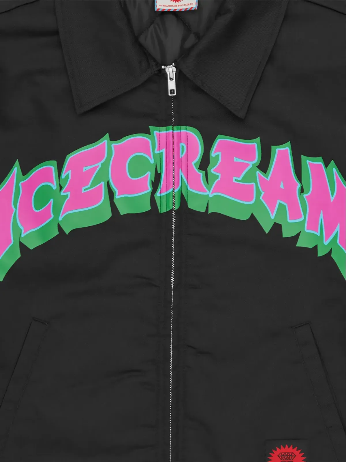 ICECREAM ポインテッドカラー ジップジャケット - 画像4