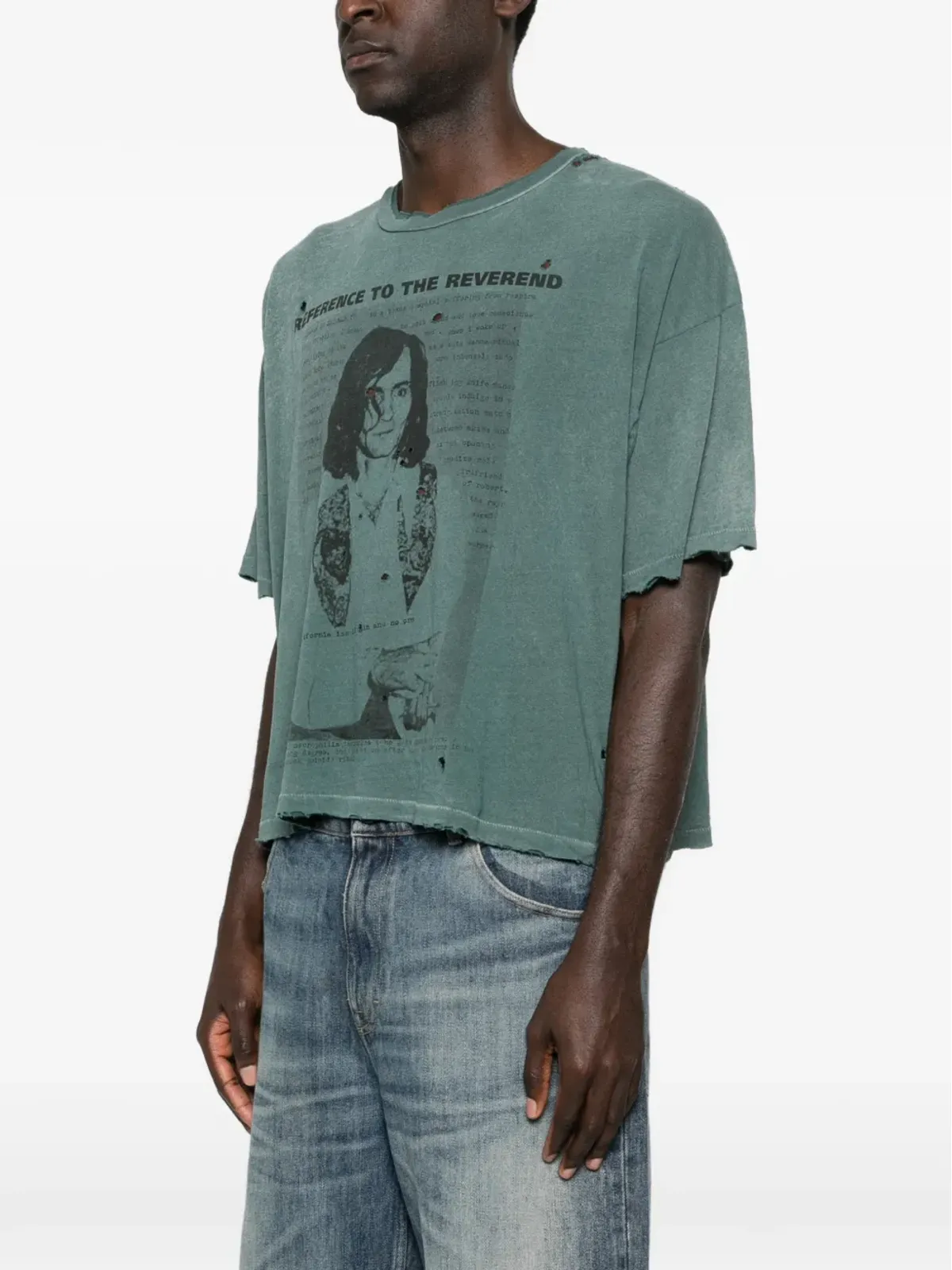 Enfants Riches Déprimés ダメージ加工グラフィックTシャツ - 画像3