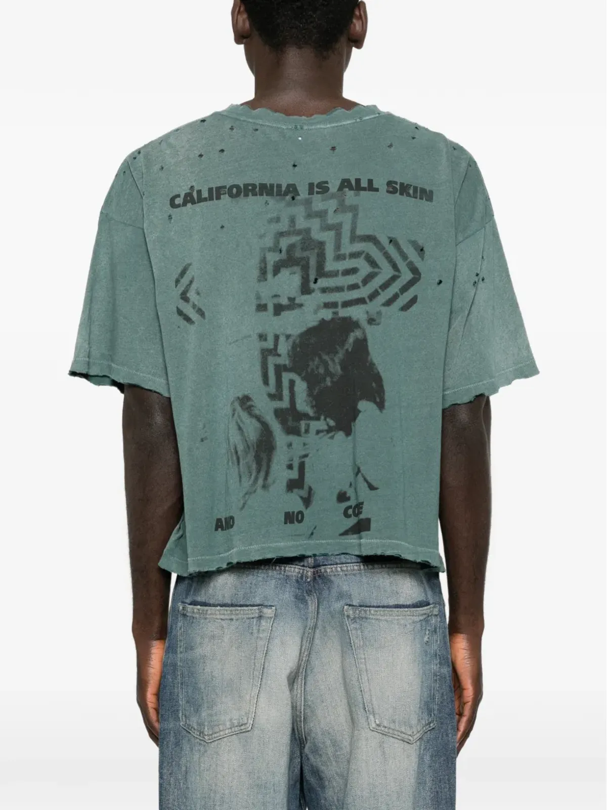 Enfants Riches Déprimés ダメージ加工グラフィックTシャツ - 画像4