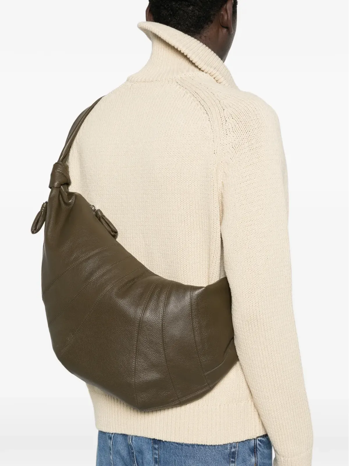 LEMAIRE クロワッサン型ジップトップ トートバッグ - 画像2