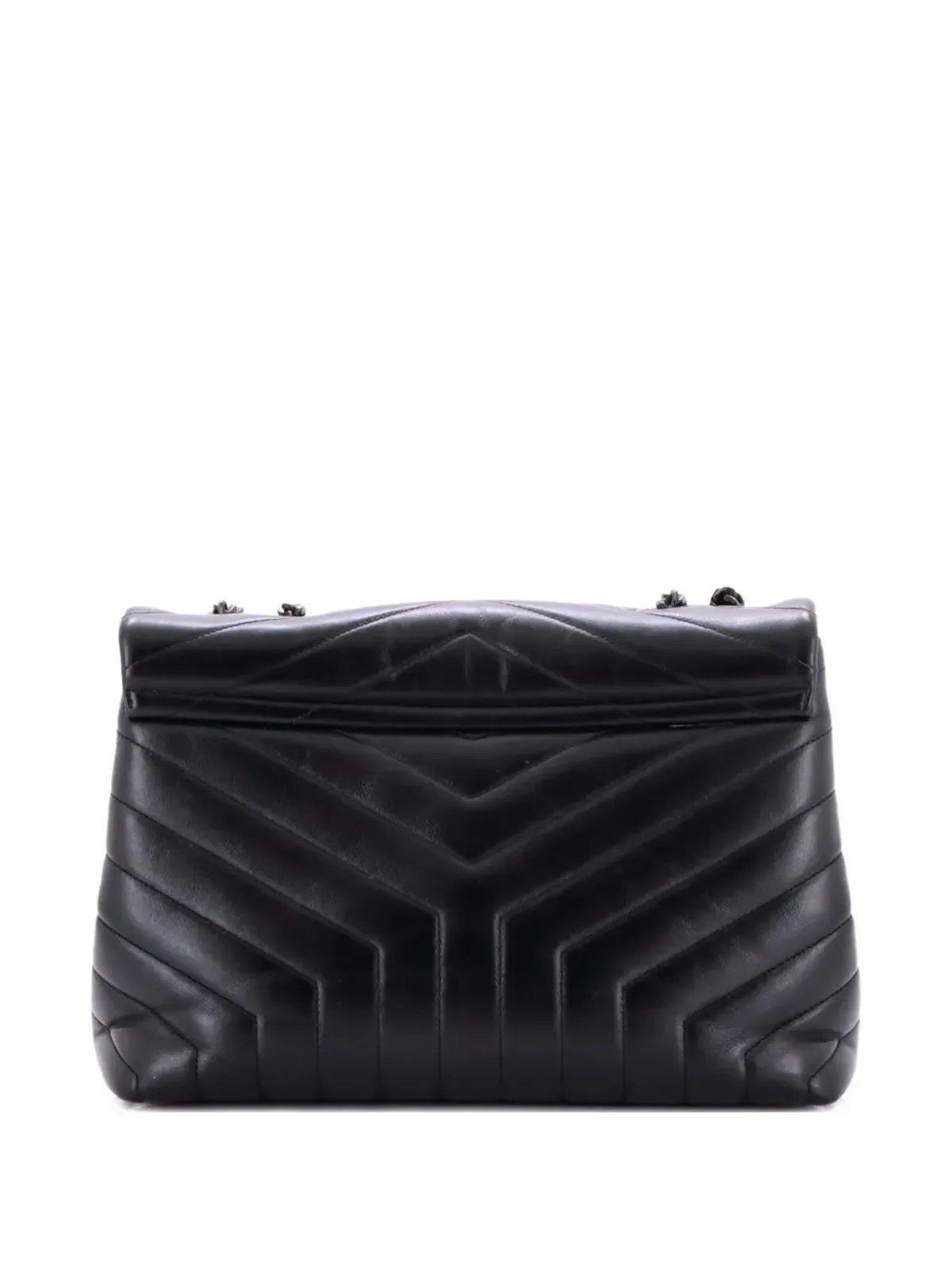 Saint Laurent Pre-Owned ルルー マテレッセ シェブロン レザー ミディアム ショルダーバッグ - 画像2