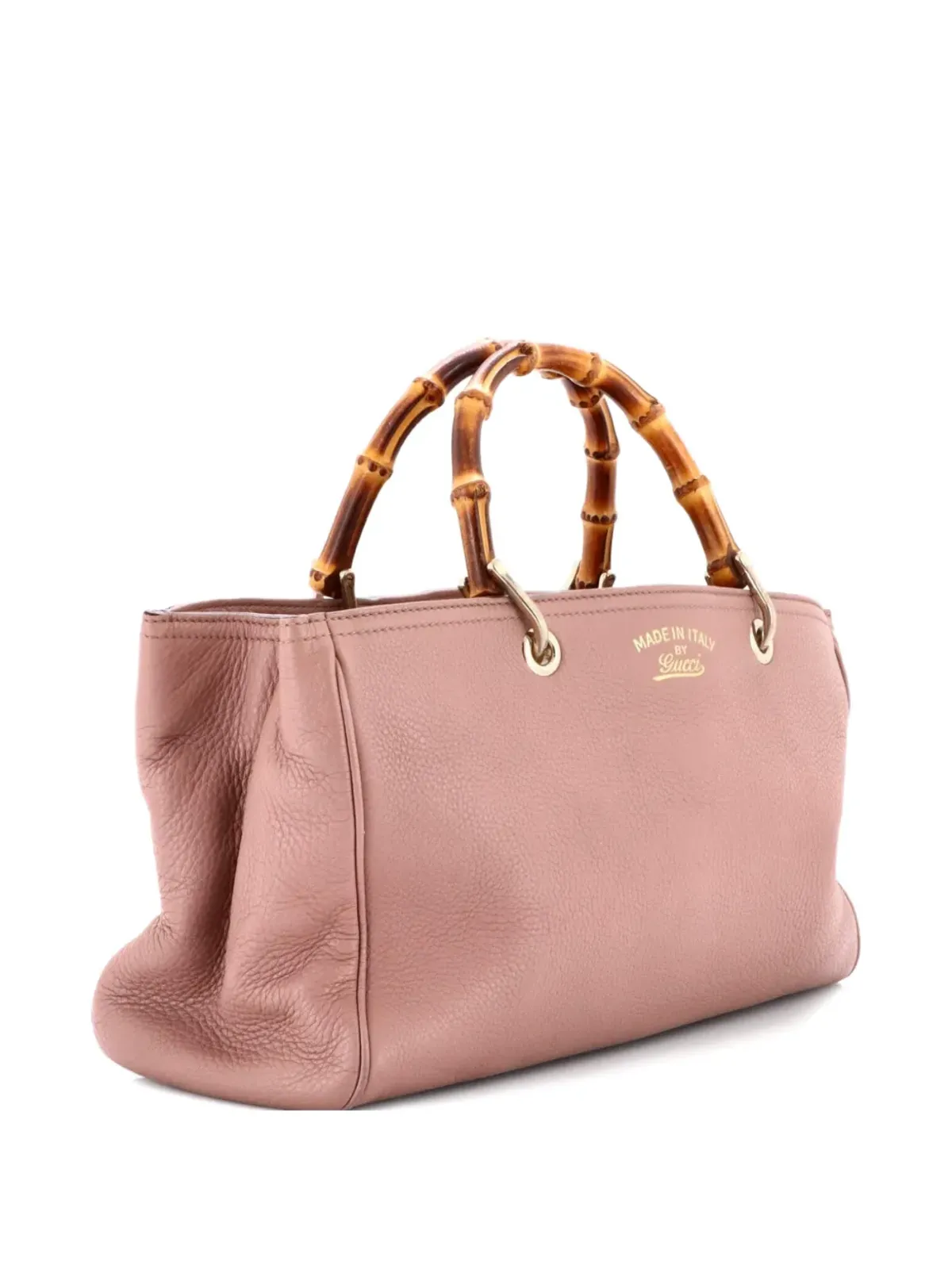 Gucci Pre-Owned バンブーショッパー レザー トートバッグ - 画像3