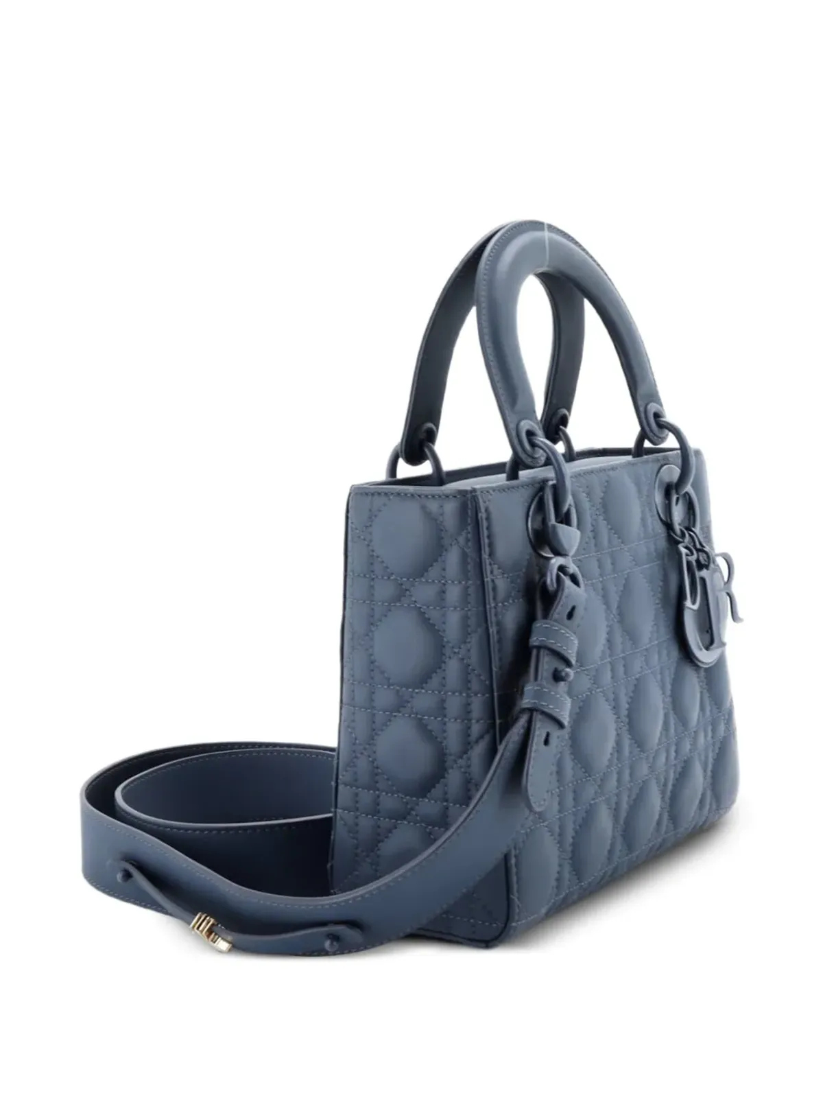 Christian Dior Pre-Owned レディ Dior バッグ キャンネージュ キルト カーフスキン ショルダーバッグ - 画像3