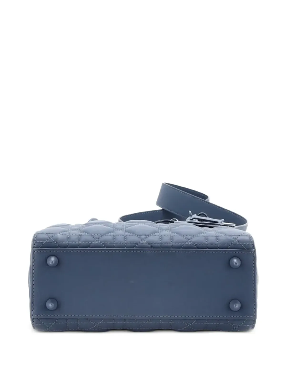Christian Dior Pre-Owned レディ Dior バッグ キャンネージュ キルト カーフスキン ショルダーバッグ - 画像4