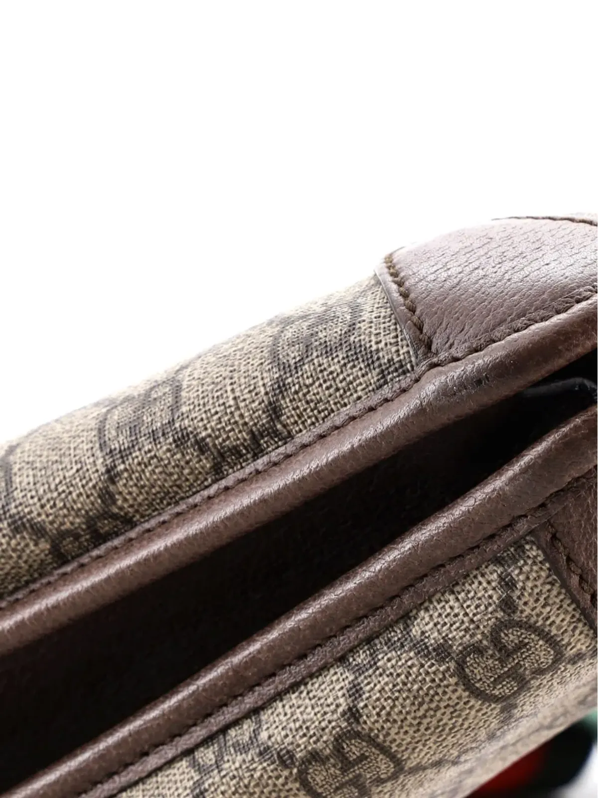 Gucci Pre-Owned Neo Vintage Flap Messenger GG Coated Canvas Crossbody Bag - Brown - 画像5