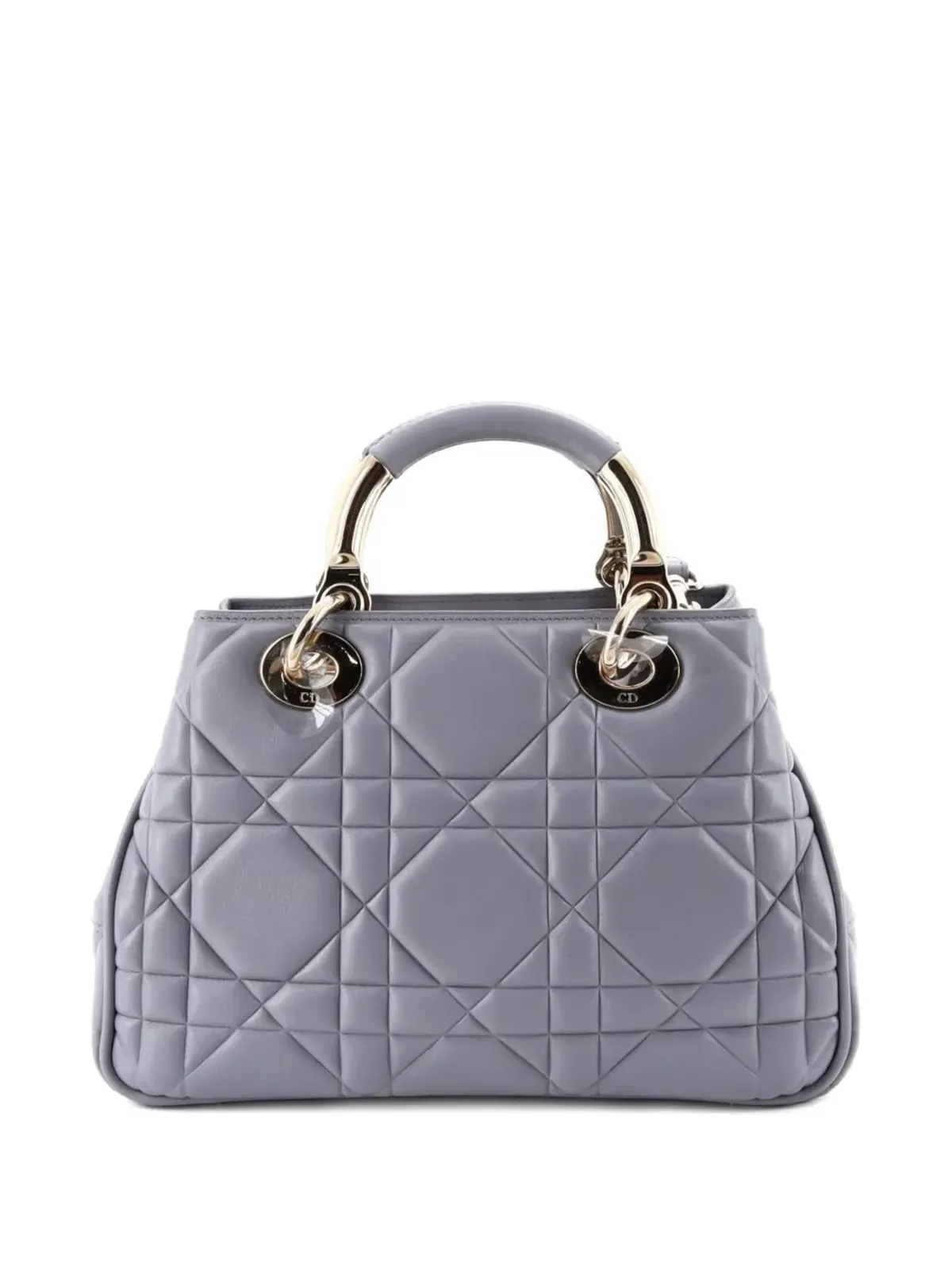 Christian Dior Pre-Owned レディ95.22 バッグ キャナージ エンボスレザー ショルダーバッグ グレー - 画像2