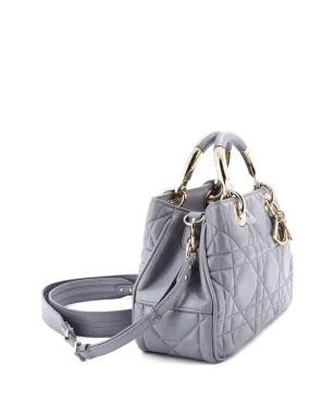 Christian Dior Pre-Owned レディ95.22 バッグ キャナージ エンボスレザー ショルダーバッグ グレー - サムネイル3