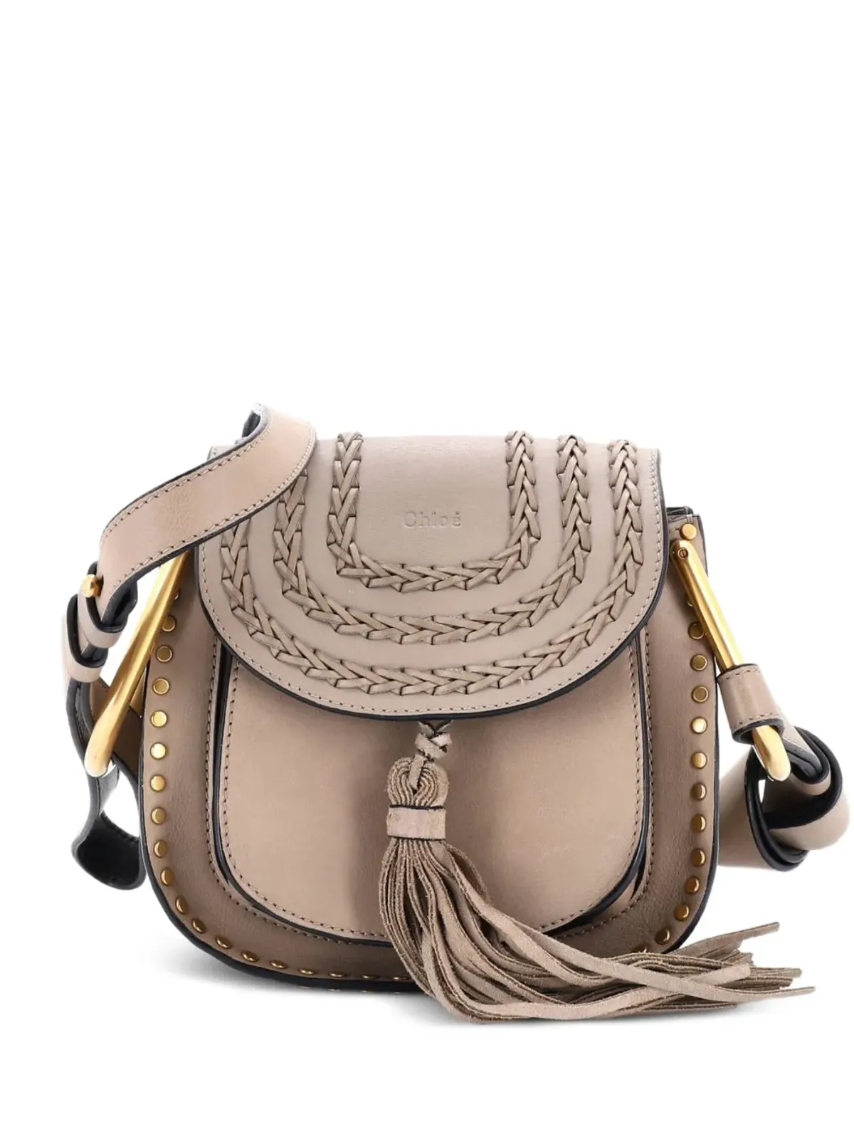 Chloé Pre-Owned ハドソン ハンドバッグ ウィップステッチ レザー ミニ クロスボディバッグ - 画像1