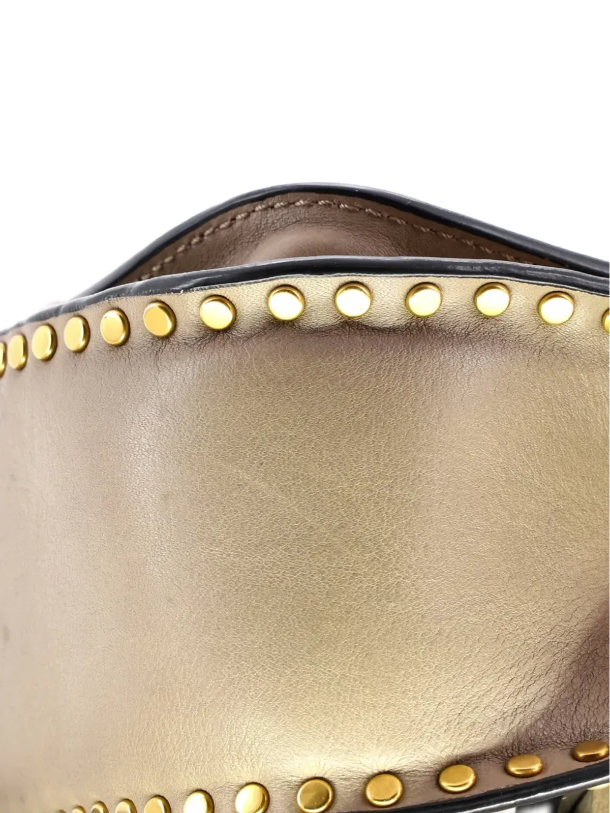 Chloé Pre-Owned ハドソン ハンドバッグ ウィップステッチ レザー ミニ クロスボディバッグ - 画像5