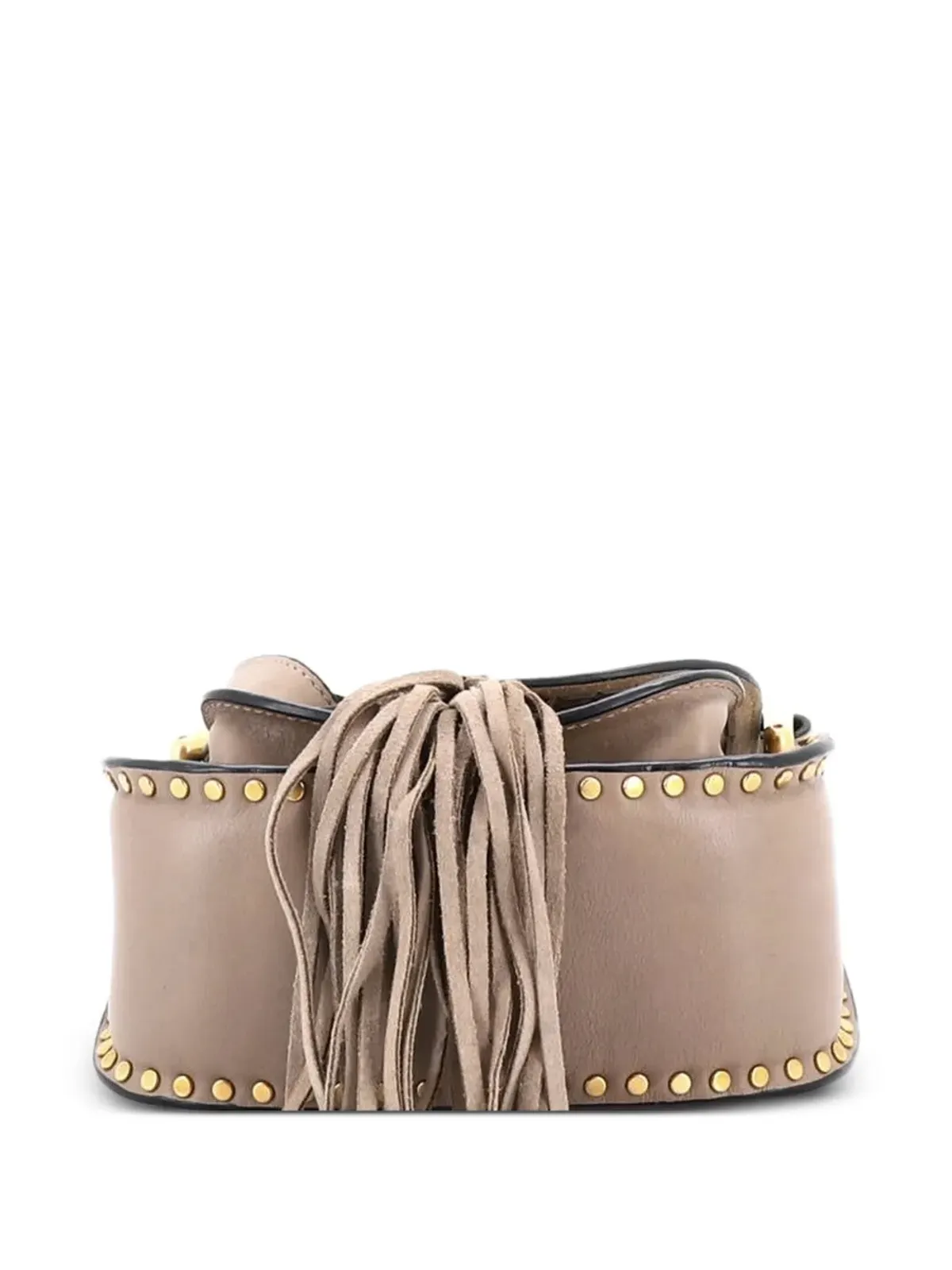 Chloé Pre-Owned ハドソン ハンドバッグ ウィップステッチ レザー ミニ クロスボディバッグ - 画像4