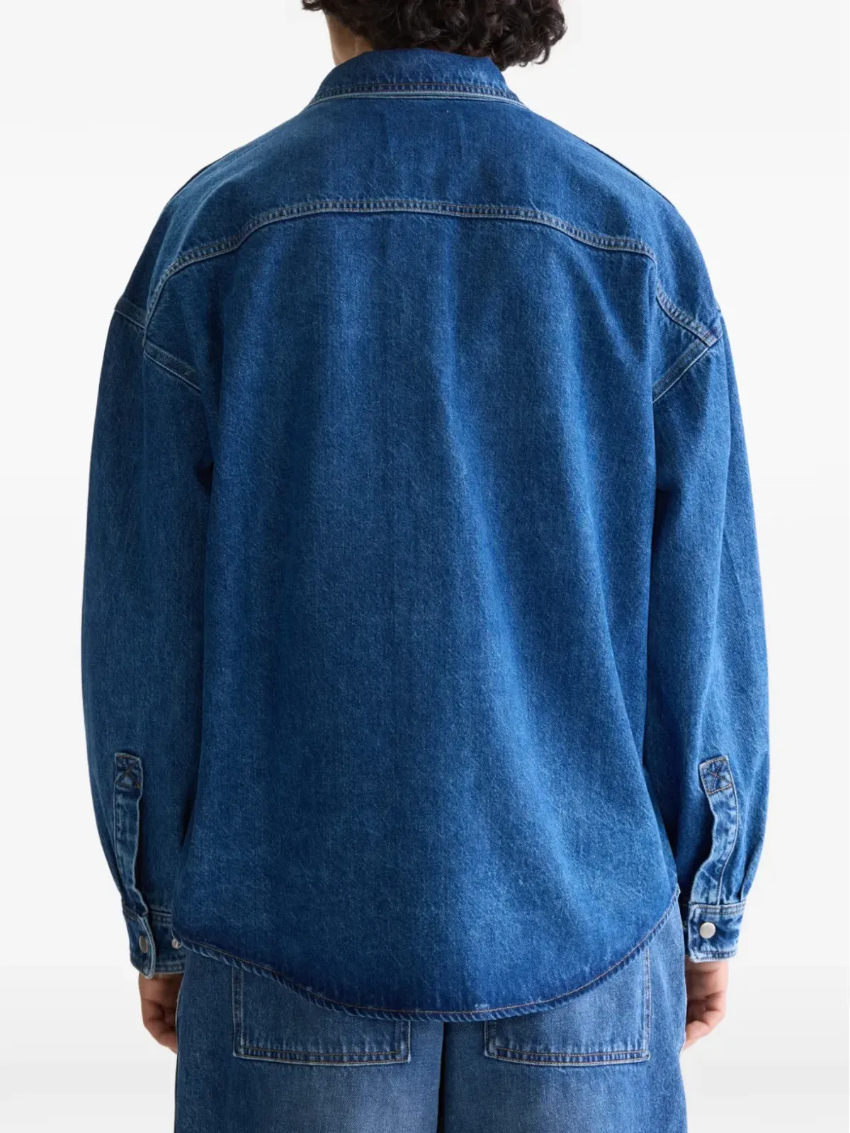 Bellerose ポケットシャツ ブルー - 画像5