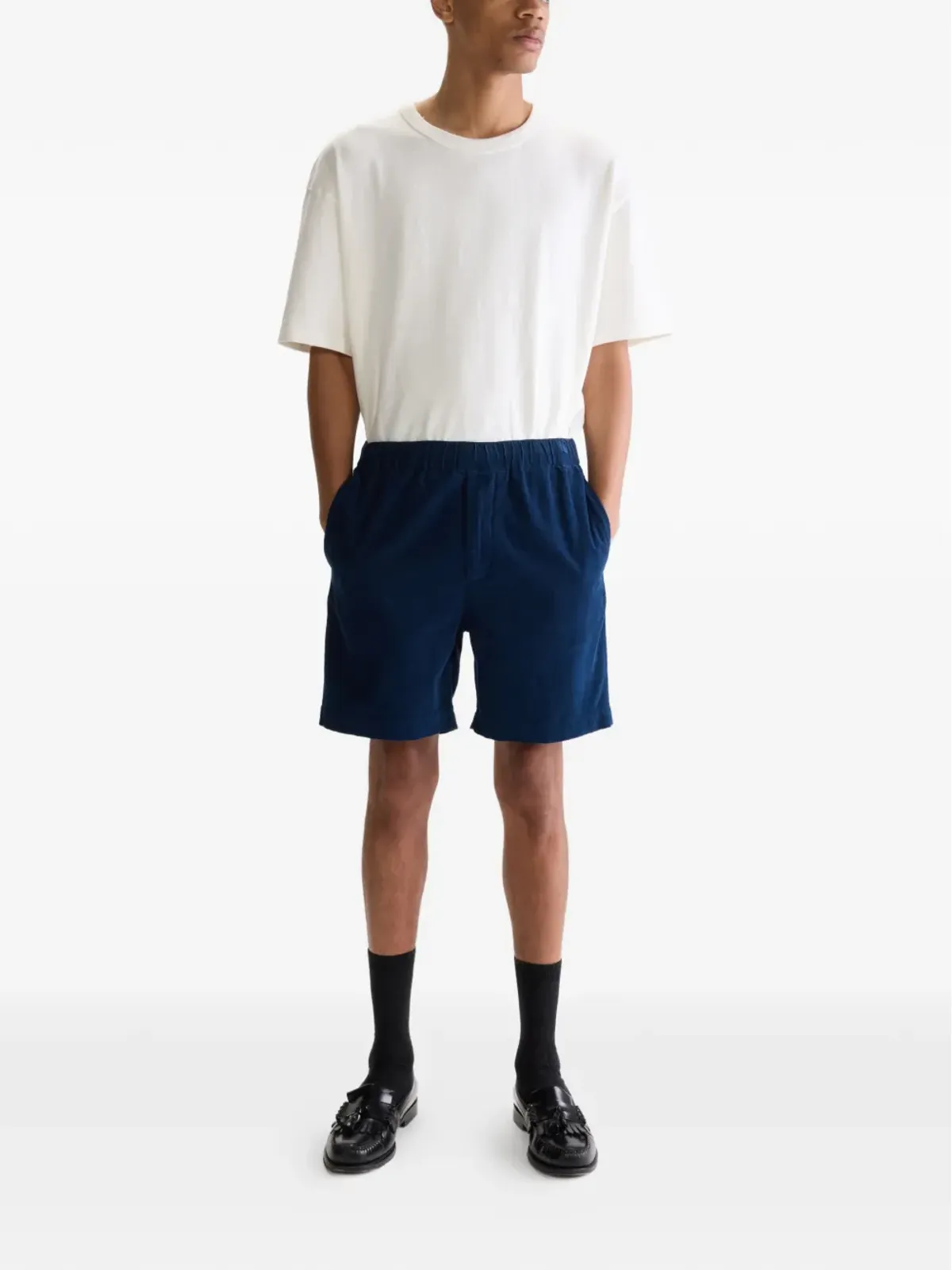 Bellerose エラスティック付きコーデュロイショーツ - 画像2