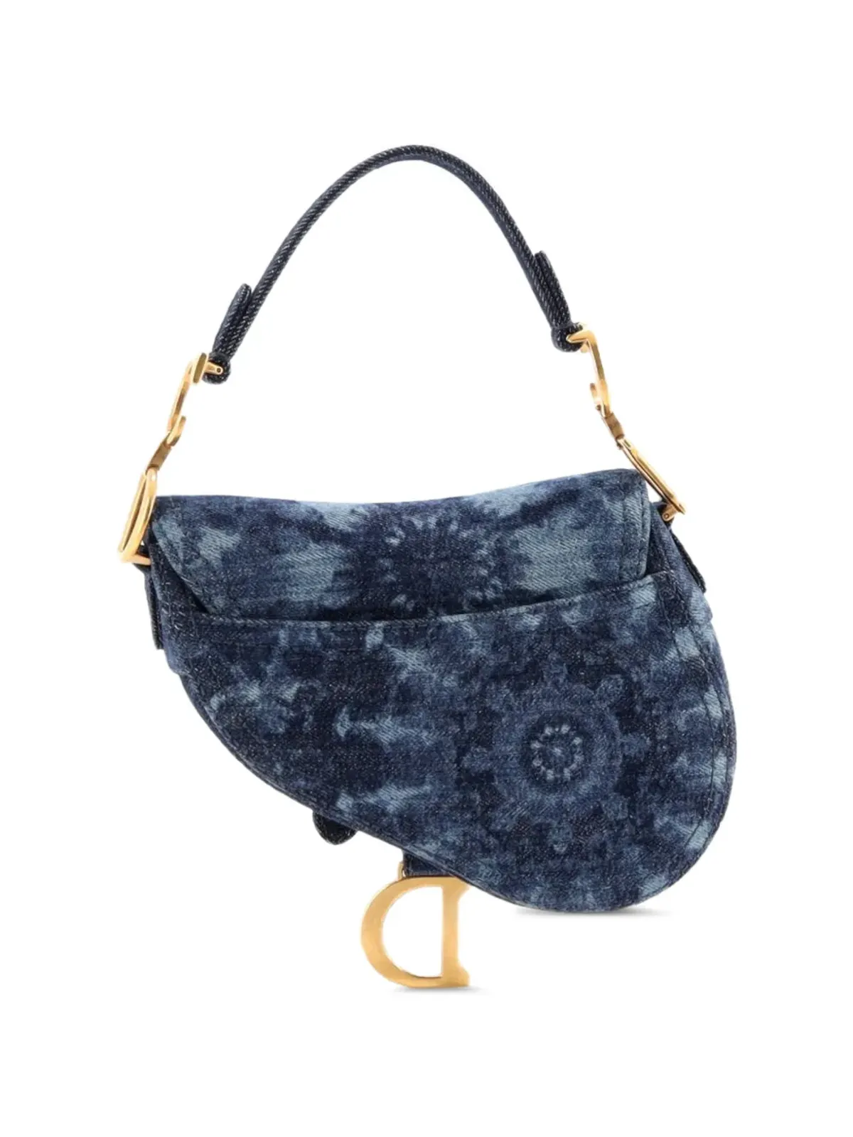 Christian Dior Pre-Owned サドルハンドバッグ タイダイ柄 デニム ミニショルダーバッグ - ブルー - 画像2