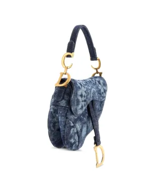 Christian Dior Pre-Owned サドルハンドバッグ タイダイ柄 デニム ミニショルダーバッグ - ブルー - サムネイル3