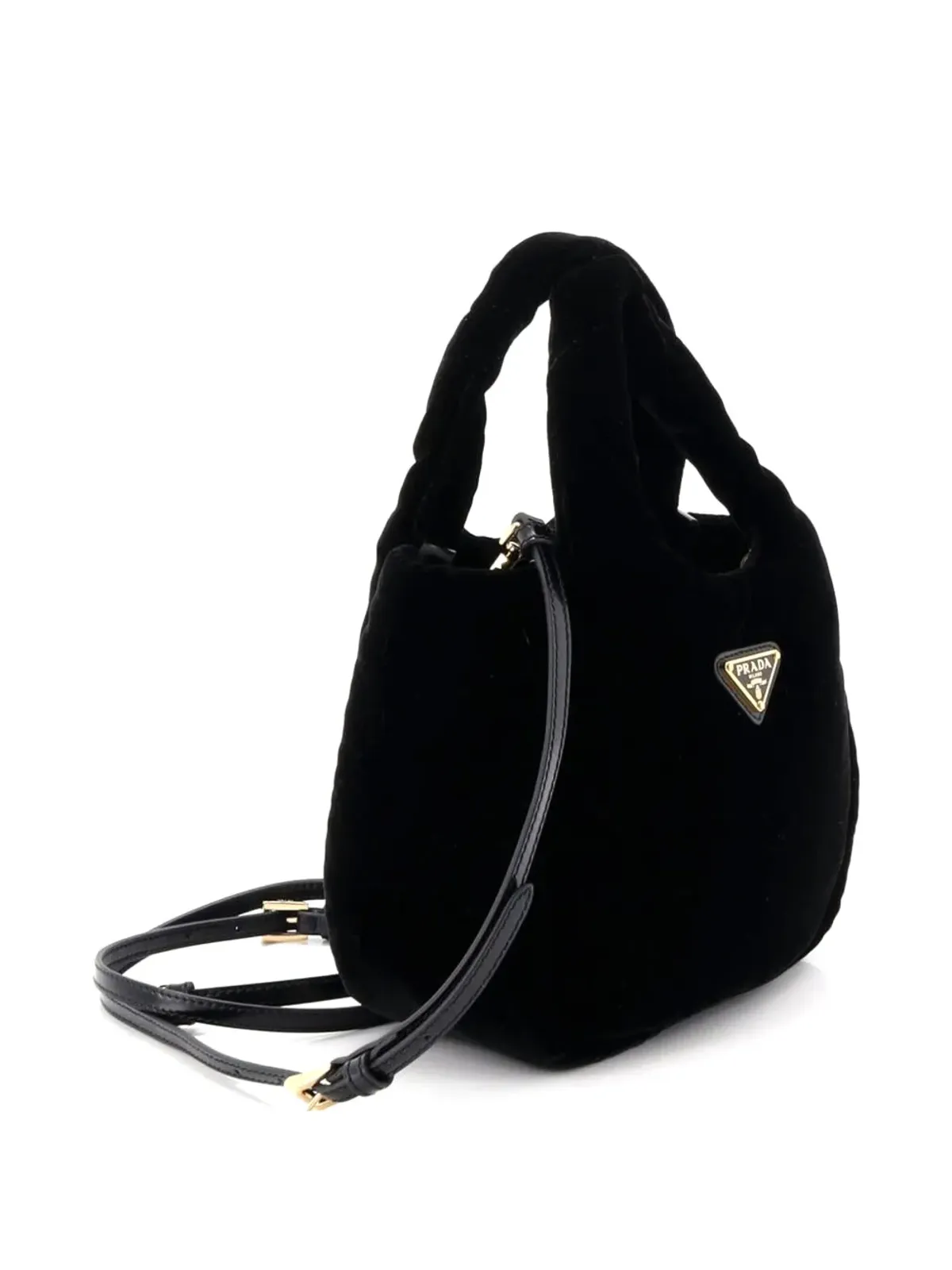 Prada Pre-Owned パディド ソフトベルベット トートバッグ - 画像3