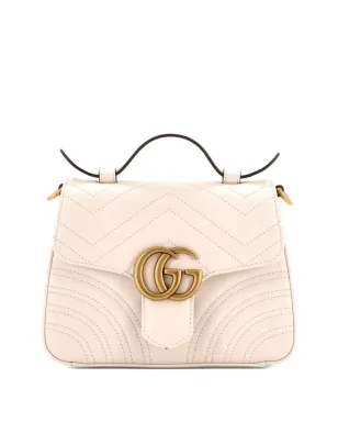 Gucci Pre-Owned GG Marmont トップハンドル フラップバッグ マテラッセ レザー ミニサッチェル - サムネイル1