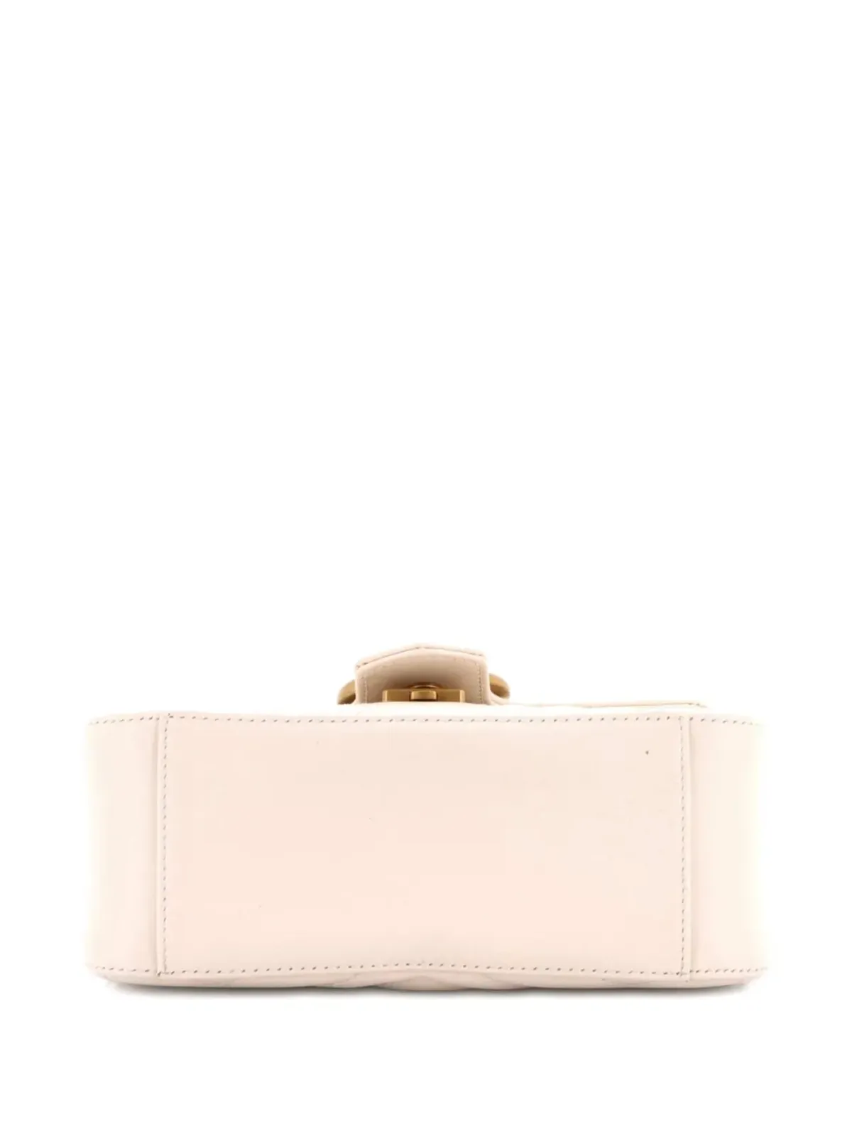 Gucci Pre-Owned GG Marmont トップハンドル フラップバッグ マテラッセ レザー ミニサッチェル - 画像4