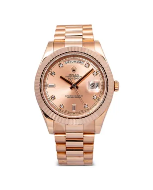 Rolex デイトデイトII ピンク ウォッチ - サムネイル1