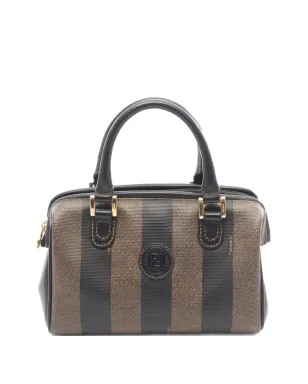 Fendi Pre-Owned ペカン ボストンストライプ トートバッグ - サムネイル1