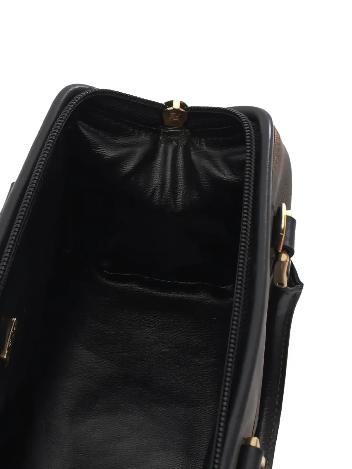 Fendi Pre-Owned ペカン ボストンストライプ トートバッグ - 画像3