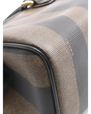 Fendi Pre-Owned ペカン ボストンストライプ トートバッグ - サムネイル4