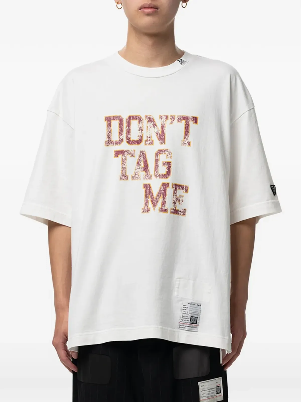 Maison MIHARA YASUHIRO Don't Tag Me プリントTシャツ - 画像2