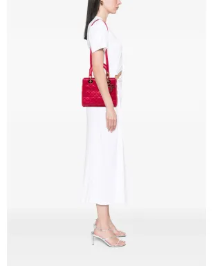 Christian Dior Vintage レディ ディオール キャナージ ラムスキン サッチェル ピンク - サムネイル2