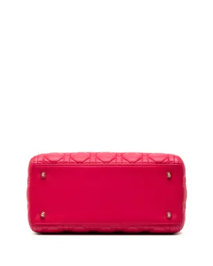 Christian Dior Vintage レディ ディオール キャナージ ラムスキン サッチェル ピンク - サムネイル4