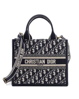 Christian Dior Pre-Owned Book Tote with Strap Oblique Canvas Tote Bag - Blue - サムネイル1