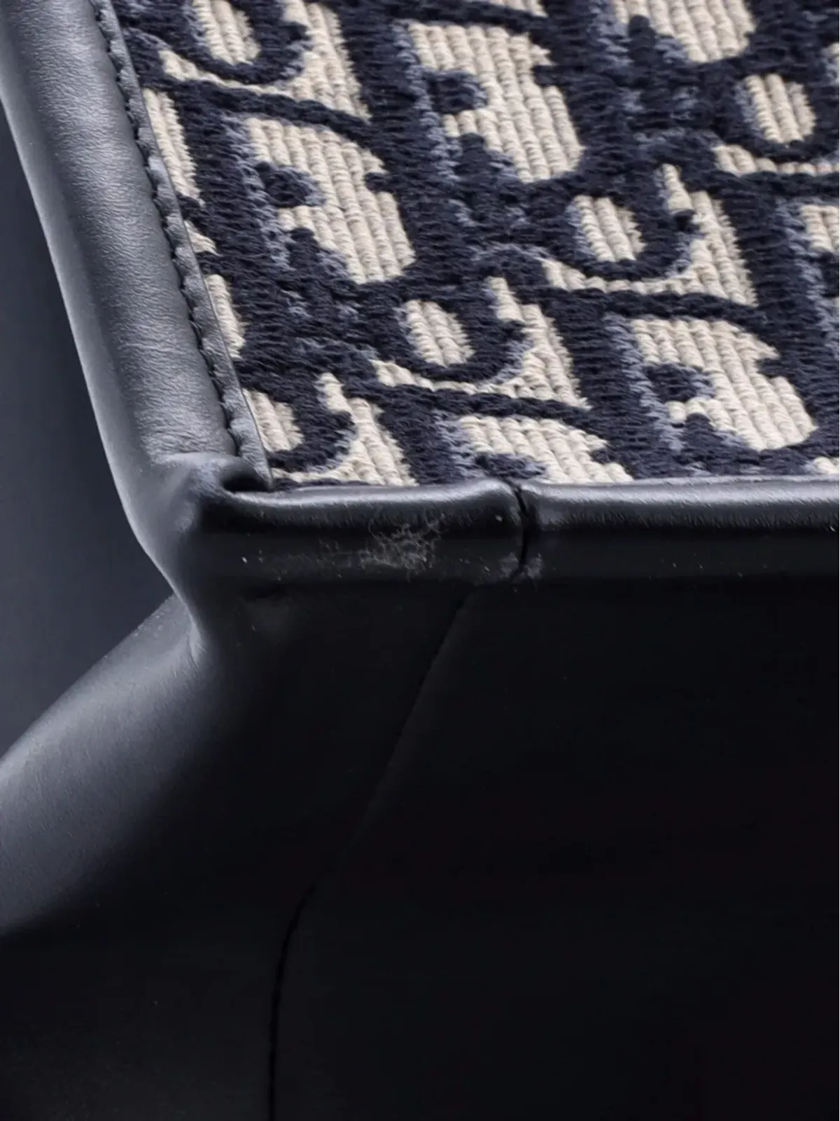 Christian Dior Pre-Owned Book Tote with Strap Oblique Canvas Tote Bag - Blue - 画像5