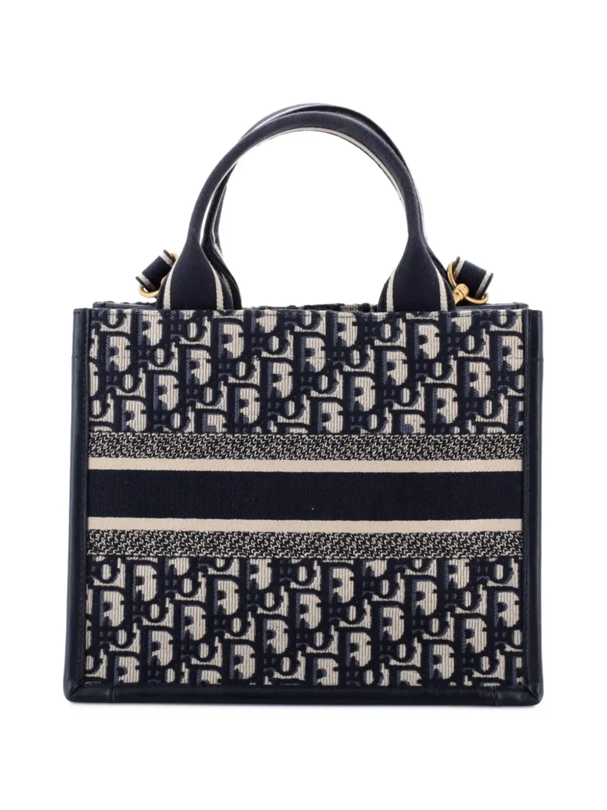 Christian Dior Pre-Owned Book Tote with Strap Oblique Canvas Tote Bag - Blue - 画像2