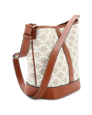 Celine Pre-Owned トリオンフ コーテッドキャンバス バケットバッグ - サムネイル3