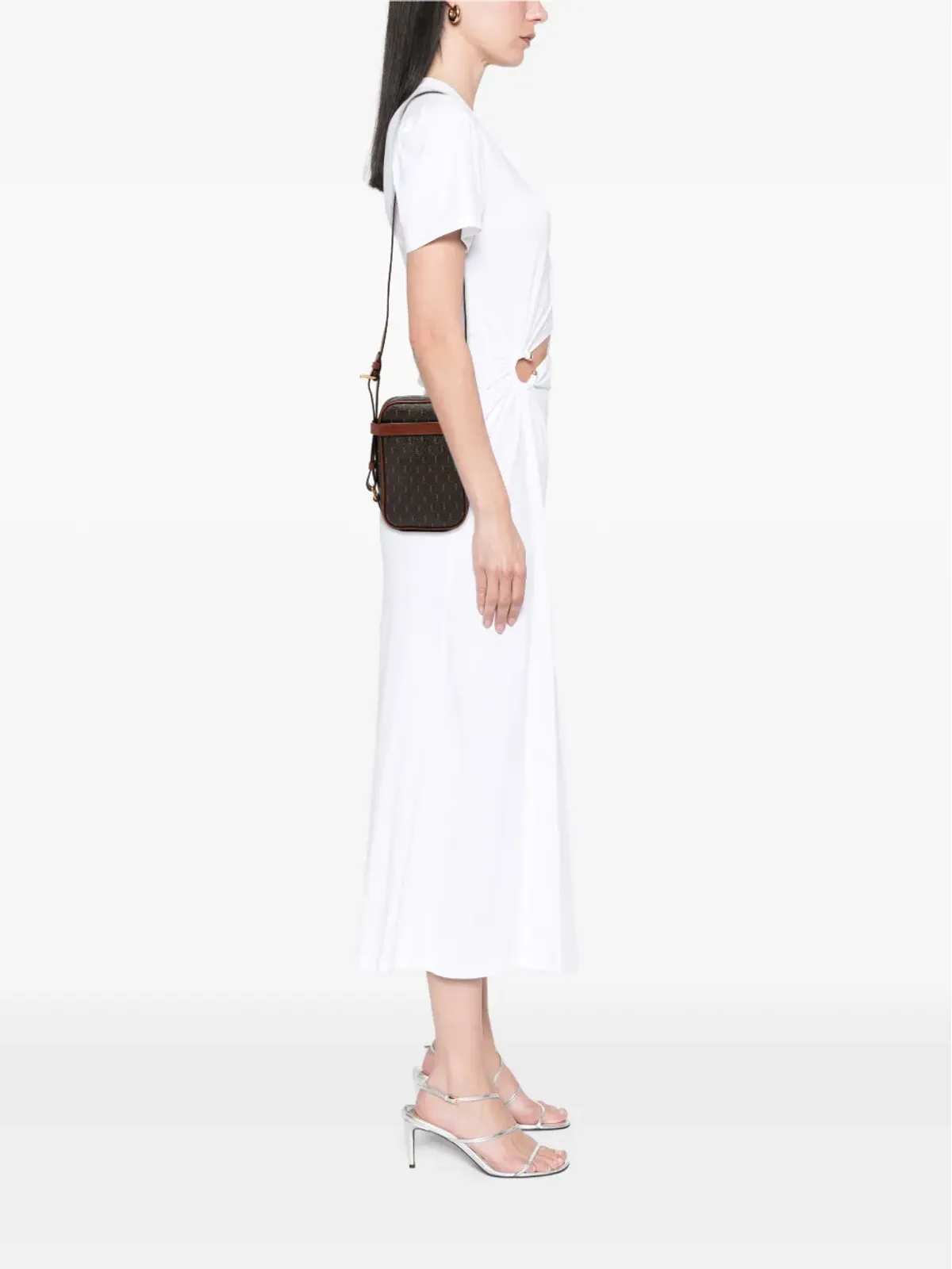 Saint Laurent Pre-Owned Le Monogramme コーテッドキャンバス ポーチ クロスボディバッグ - 画像2