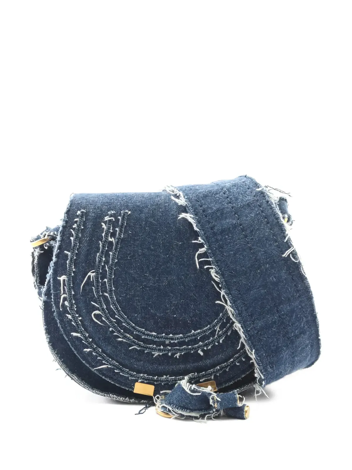 Chloé Pre-Owned マルシー デニム ショルダーバッグ - ブルー - 画像1