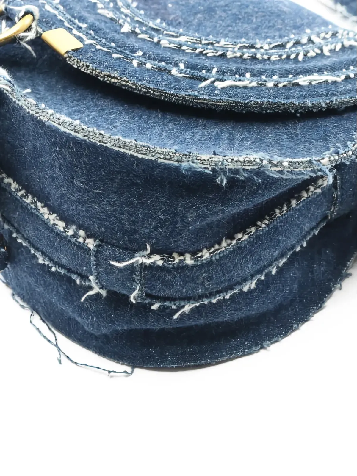 Chloé Pre-Owned マルシー デニム ショルダーバッグ - ブルー - 画像4