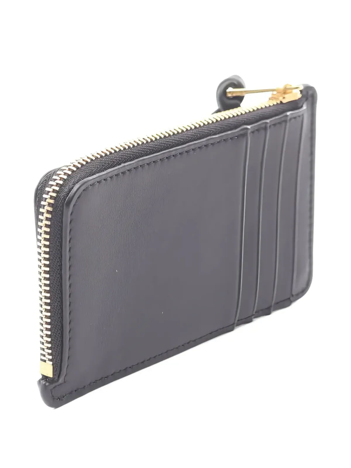 Loewe ヴィンテージ x Albers 2020s レザー ジップカードホルダー ブラック - 画像2