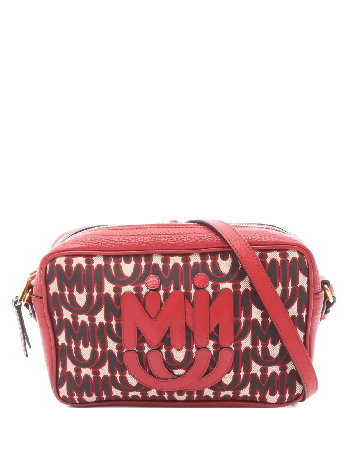 Miu Miu Pre-Owned MM Paris 2010 レザー クロスボディバッグ - 画像1