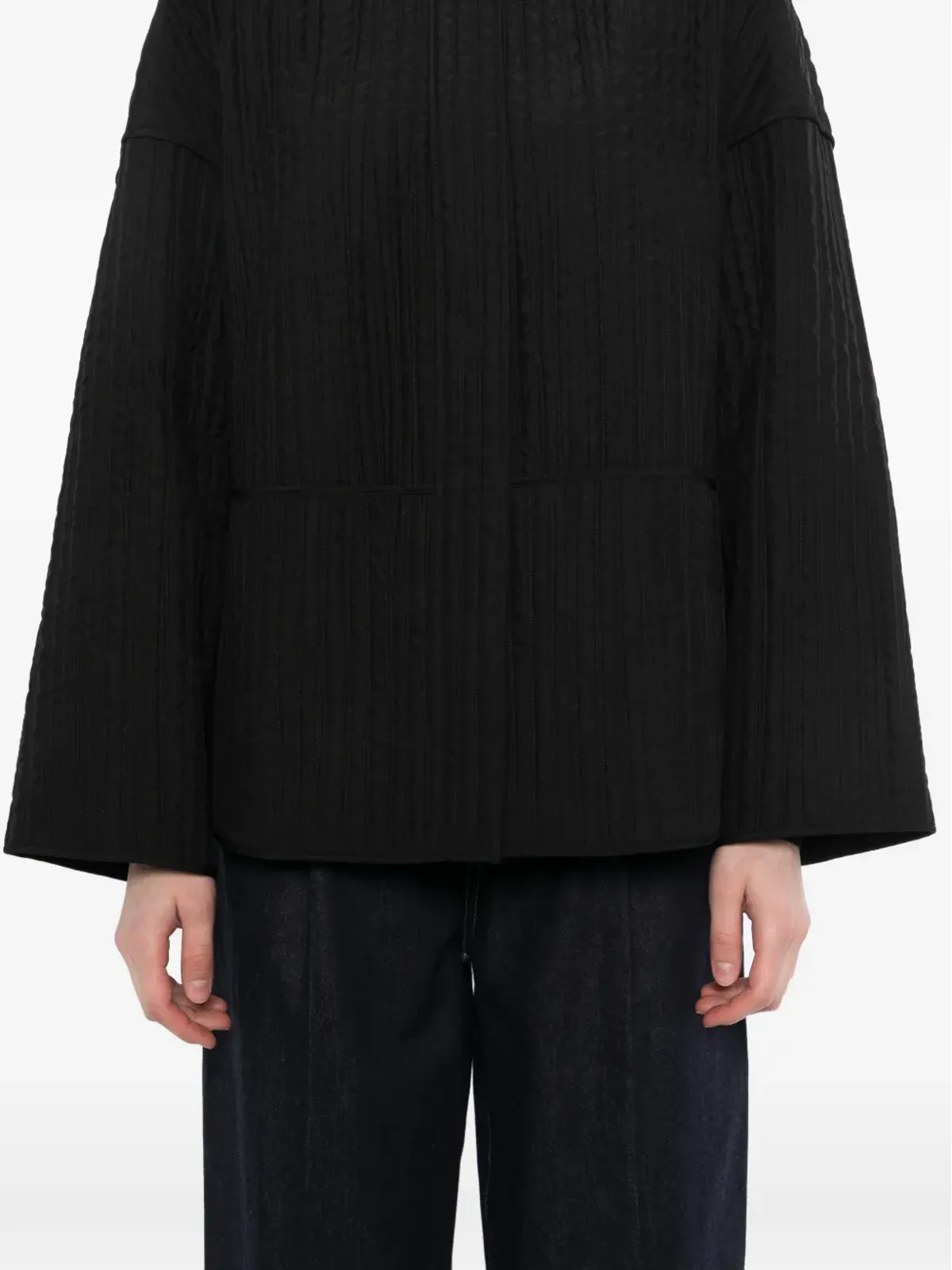 LESS silk padded jacket - 画像5