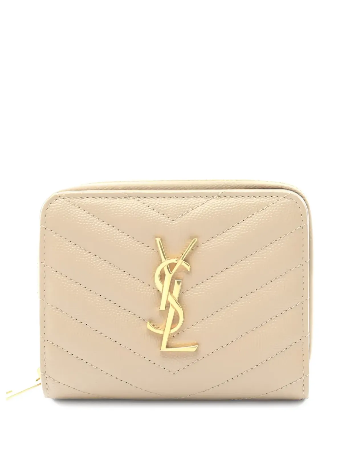 Saint Laurent Pre-Owned Cassandre 二つ折りレザー財布 - 画像1