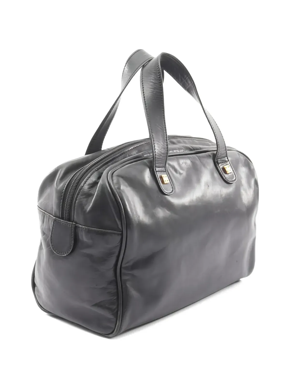 Loewe Pre-Owned Anagram Leather Tote Bag - Black - 画像2
