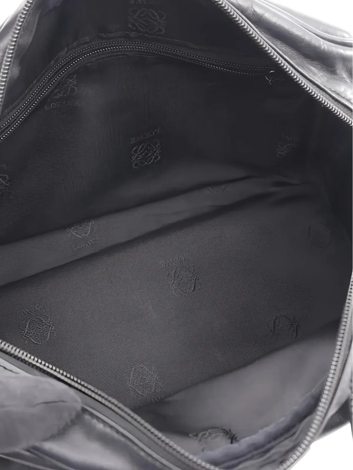 Loewe Pre-Owned Anagram Leather Tote Bag - Black - 画像3
